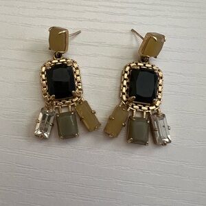 Kate Spade-gold filled, Tokyo city dangling chandelier earrings.